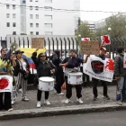 Manifestantes se concentraron en los exteriores de la Corte Nacional durante el juicio del caso Sinohydro.