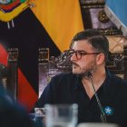 El alcalde Aquiles Álvarez durante una sesión del Concejo Cantonal de Guayaquil.