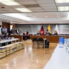 La audiencia de juicio del caso Sinohydro se desarrolla en la Corte Nacional de Justicia de Quito.