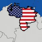 Donald Trump posteó una imagen de Venezuela con la bandera de Estados Unidos.