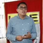 El presidente de la Unión Nacional de Educadores, Andrés Quishpe.