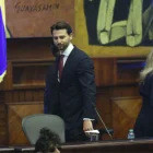 El presidente de la Asamblea, Niels Olsen, ofreció su rendición de cuentas este 14 de mayo de 2026 con un evento en el Palacio Legislativo.