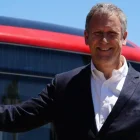 El exministro chileno de Transportes, Juan Carlos Muñoz, durante la inauguración del sistema de buses en Copiapó, el primero 100 % eléctrico de toda Sudamérica.