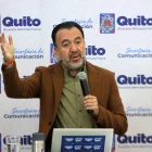Pabel Muñoz asumió la alcaldía de Quito en mayo de 2023. Busca la reelección para un nuevo periodo.