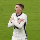 Cole Palmer celebra con su característico gesto de "frío" tras anotar con la selección de Inglaterra durante la Eurocopa 2024.