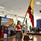Giovanna Morán Cedeño fue proclamada como abanderada del Pabellón Nacional, en el IPAC, este viernes 22 de mayo.