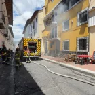El tanque de gas explotó en una vivienda en la calle Loja y Quijano, en el sector de San Sebastián.