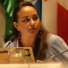 Gabriela Rivadeneira presentó la solicitud al juez del TCE para pedir que la Asamblea desclasifique la información sobre el caso Caja Chica.