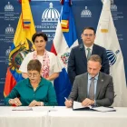 El documento fue firmado por la viceministra de Comercio Exterior de Ecuador, Ivanova Cereceda, y el viceministro de Comercio Exterior de República Dominicana, Daniel Peña.