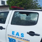 Sujeto lanzó piedras a camioneta de Segura EP en La Trinitaria.