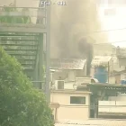 Imágenes del ECU911 muestran el humo saliendo de la vivienda en el sur de Guayaquil.