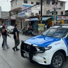 Policías cercaron la escena del ataque armado registrado la tarde de este 26 de mayo en la av. Francisco de Orellana, frente a un centro comercial del norte de Guayaquil.