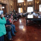Representantes de gobiernos parroquiales participaron en la sesión del COE cantonal de Guayaquil, realizada en el Salón de la Ciudad.