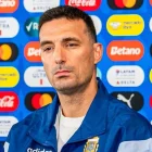 Lionel Scaloni, director técnico de la Selección Argentina, durante una conferencia de prensa.