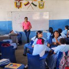 Mirian Altafuya, fue profesora del ecuatoriano. Lleva cerca de quince años enseñando en esa institución y aún en las aulas donde Pacho creció.