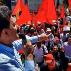 Unidad Popular organizó una marcha el 27 de mayo de 2026 en rechazo de su cancelación del registro de organizaciones políticas.