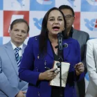 Gabriela Rivadeneira, presidente del movimiento Revolución Ciudadana.