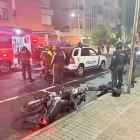El cuerpo del presunto delincuente quedó qsobre la vía, en el sector de Iñaquito.