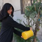 Renata Viracocha, de 15 años, integra el Proyecto Tejiendo Futuro de LAB XXI.