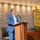 Javier Pincay, alcalde de Portoviejo, durante una de sus intervenciones públicas