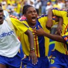 Raúl Guerrón (d) jugó con Ecuador el primer Mundial al que asistió, en Corea y Japón 2002.
