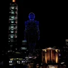 Demostración de los drones en el cielo de Taiwán