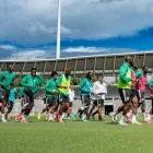 La selección de Costa de Marfil realizó una sesión de entrenamiento previa a su amistoso ante Francia.