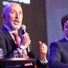 Alejandro Ribadeneira Jaramillo, gerente general de Banco Pichincha, durante el panel bancario del Business Future of the Americas (BFA) 2026, realizado el 3 de junio en Quito.