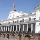 Palacio de Carondelet en Quito, sede del Gobierno, donde Daniel Noboa oficializó el nombramiento de las nuevas directoras de la UAFE, Sercop e Integridad Pública.