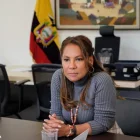 Julia Angulo Girón, secretaria de Gestión y Desarrollo de Pueblos y Nacionalidades, en reunión oficial en Quito.