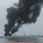 Varias embarcaciones pesqueras se incendiaron el 6 de junio en el puerto de Manta.