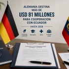 Una foto referencial sobre la cooperación de Alemania a Ecuador.