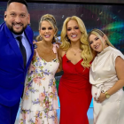Gabriela con José Luis Arévalo, La Nena y Soledad Barberán.