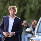 David Sánchez, hermano del presidente del Gobierno, a su llegada a la última sesión del juicio por su contratación en la Diputación de Badajoz.