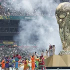 El grupo mexicano Los Ángeles Azules se presenta en la inauguración del Mundial de la FIFA 2026 este jueves, en el estadio Ciudad de México (México).