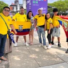 Hinchas de Ecuador en Filadelfia, en la previa del partido con Costa de Marfil en el Mundial 2026.