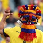 Un hincha de Ecuador en el estadio de Filadelfia para el partico con Costa de Marfil por el Mundial 2026.