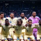 La selección de Curazao posa antes de uno de sus encuentros en el Mundial de la FIFA 2026.