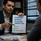 Una foto referencial, creada por la IA, sobre borrar el score crediticio.
