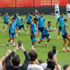 Entrenamiento de España en el Mundial 2026 tras empatar con Cabo Verde.