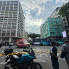 El accidente sucedió en la intersección de las calles Pedro Carbo y Colón, centro de Guayaquil.