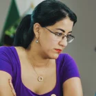 Gilda Natalia Alcívar, ministra ecuatoriana de Educación, Deporte y Cultura.