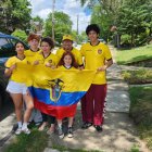 Integrantes de la familia ecuatoriana durante su viaje de 16 horas por carretera hacia el Mundial 2026.