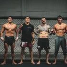 Chito Vera entrena en una sesión junto al peleador de peso pluma Diego Lopes.