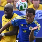 Enner Valencia (izq.), en el partido de Ecuador contra Curazao del Mundial 2026.