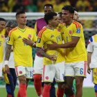 Jugadores de Colombia celebran la victoria ante Congo en el estadio Akron en Guadalajara (México).