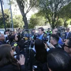 El primer vicepresidente de la Asamblea, Esteban Torres, durante su llegada a la Fiscalía para presentar el recurso relacionado con el caso Progen.