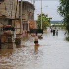 Una de las inundaciones que hubo en la provincia de Guayas en marzo de 2026.