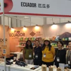 El stand de Ecuador en la feria que se realiza en Taiwán.