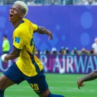 Nilson Angulo festeja su gol de empate contra Alemania